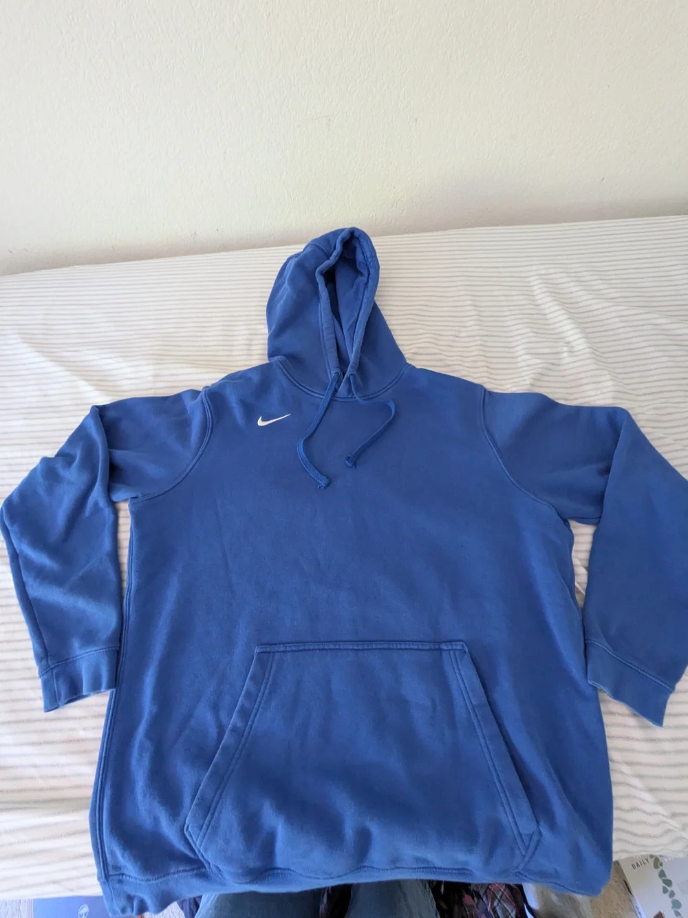 Nike Royal Blue Pullover Hoodie with Swoosh